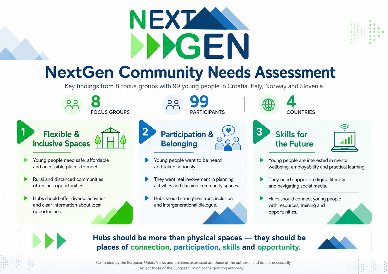 Young People at the Centre of the NextGen Project: Key Findings from the Community Needs Assessment